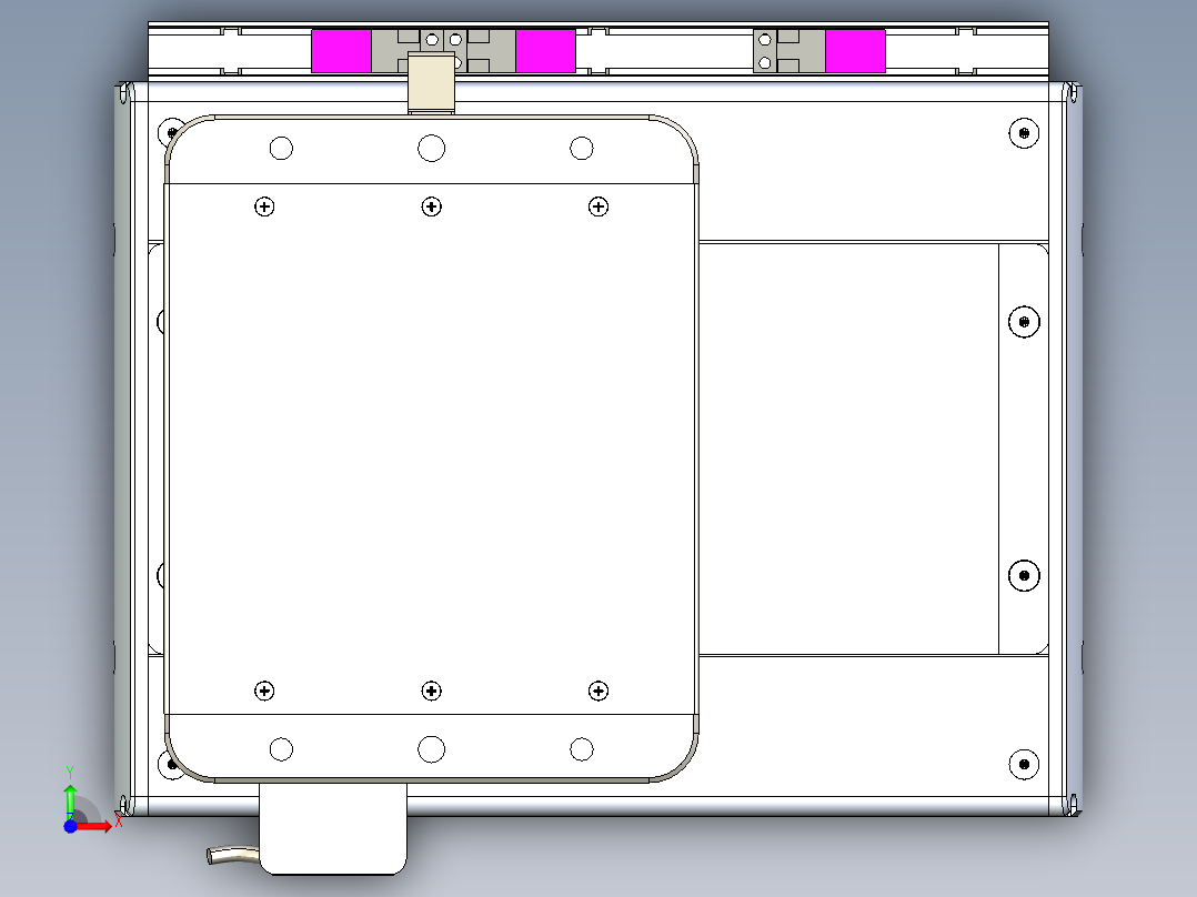 威洛博LC系列3d模型模组LC22H1Y-S100前视图