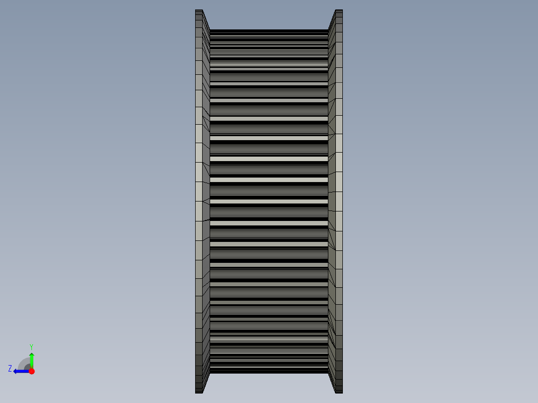 HTD 3M 50T 孔径 14 正时皮带轮--sw stl三维 3d模型设计图右视图