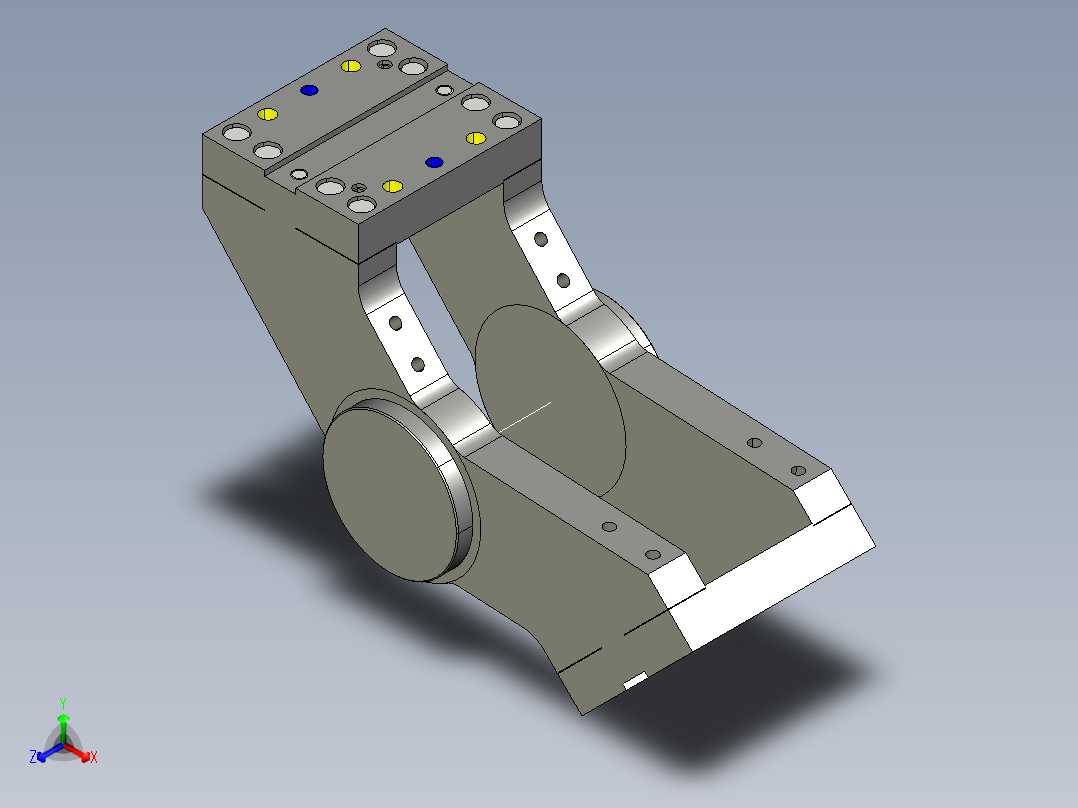 德克斯TUNKERS气缸数模A01_SCHWENKTRAVERSE_233546正等轴测图