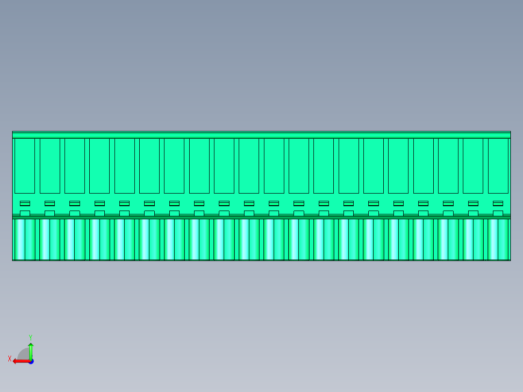 DEGSON 2EDG 系列 5.0mm 可插拔接线端子组-2EDGKA-5.0-20P-14-00AH后视图