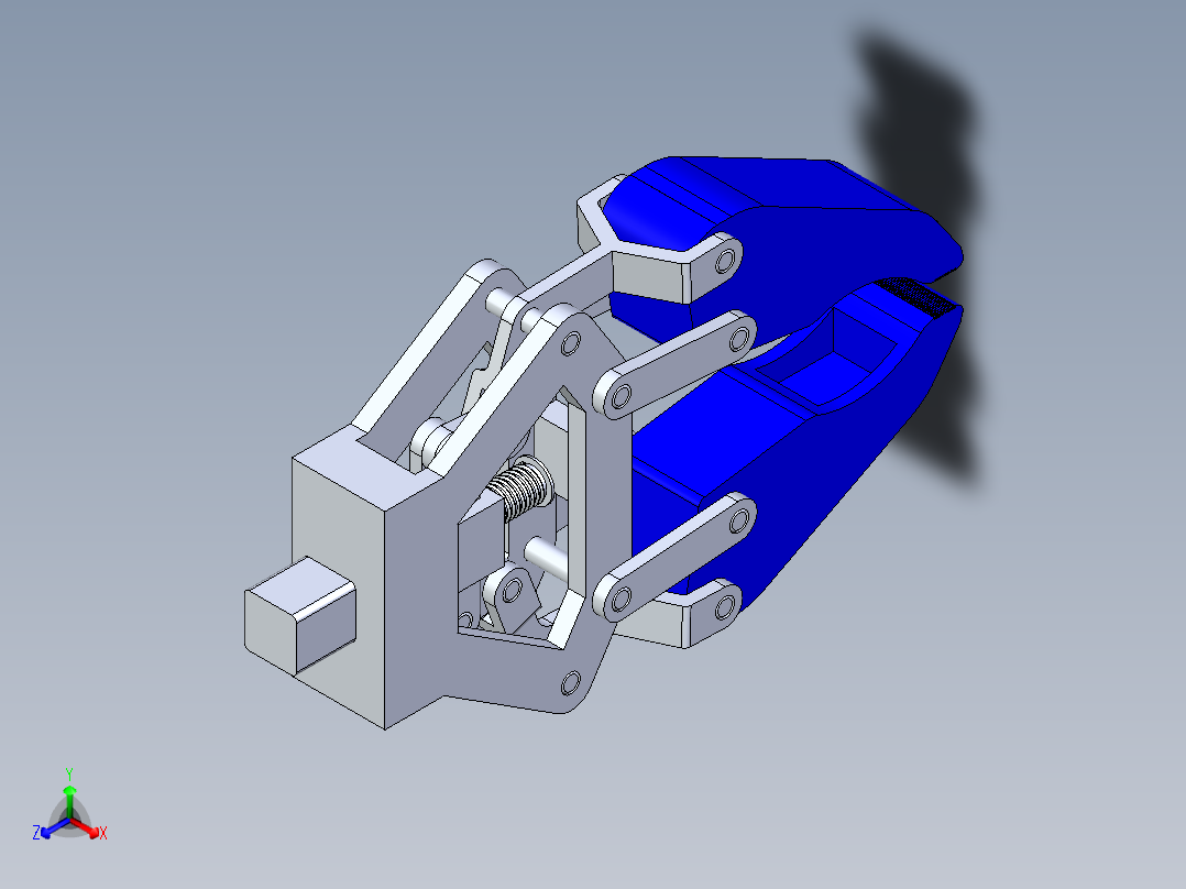 机械臂夹持器正等轴测图