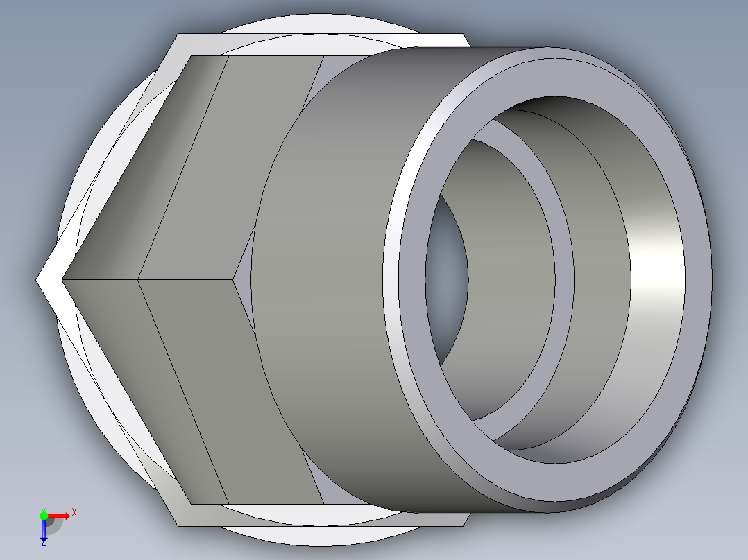 卡套式工业通用硬管接头EO_Adjustable_locknut_45_deg_elbow_VEE38SROMDCF俯视图