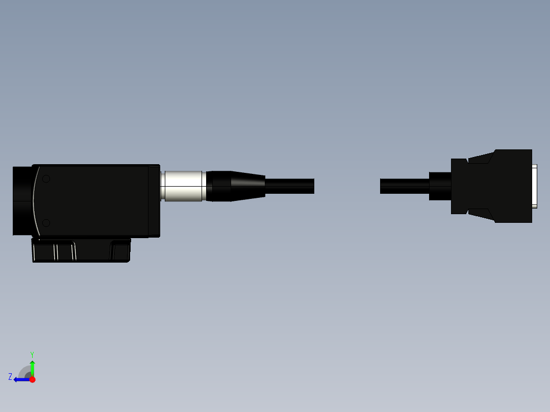 基恩士XG-200C_M_kc图纸模型右视图