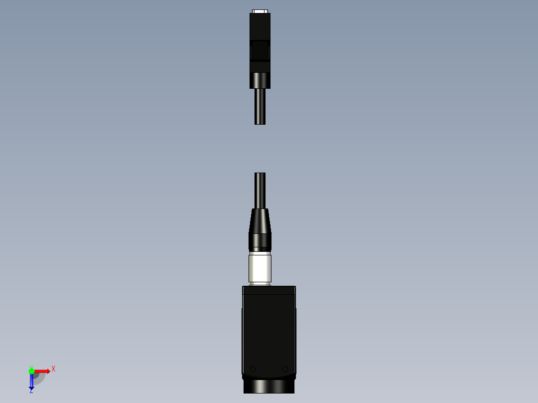 基恩士XG-200C_M_kc图纸模型俯视图