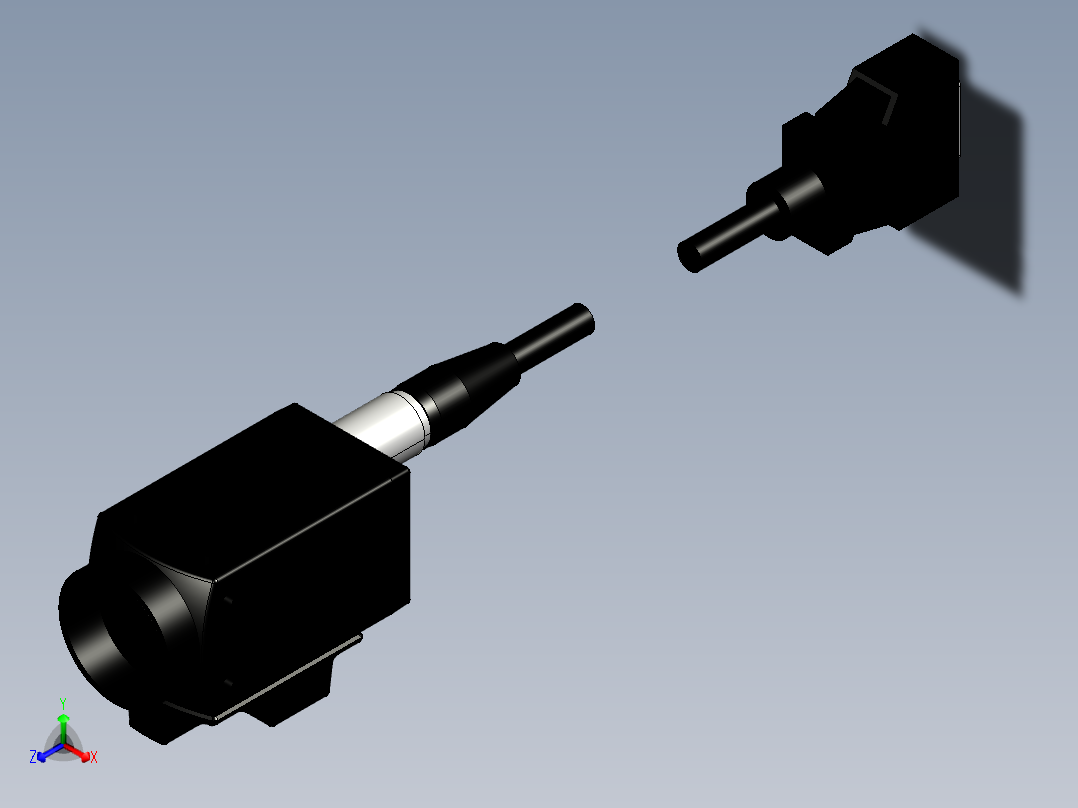 基恩士XG-200C_M_kc图纸模型正等轴测图