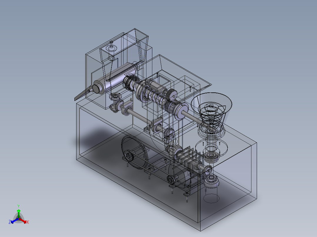 饺子机正等轴测图