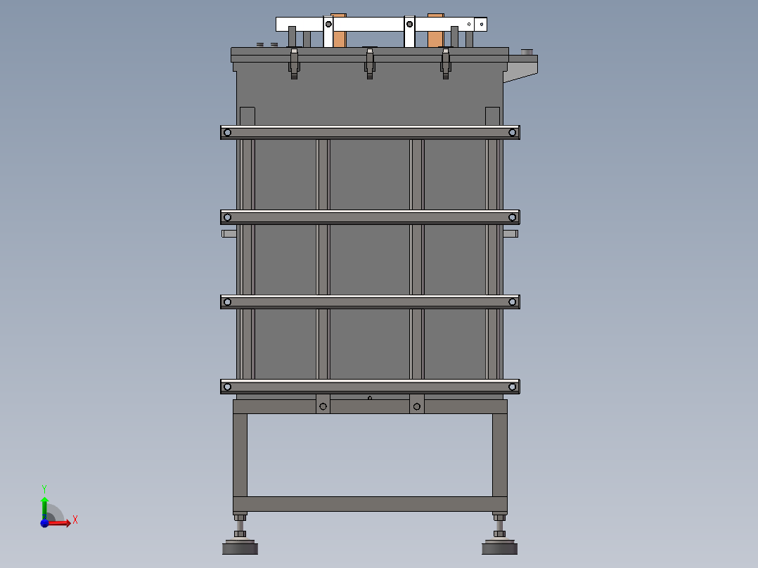 电解设备生产线前视图