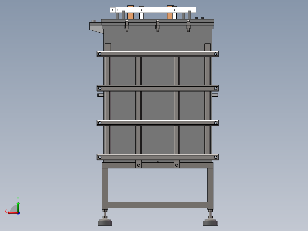 电解设备生产线后视图