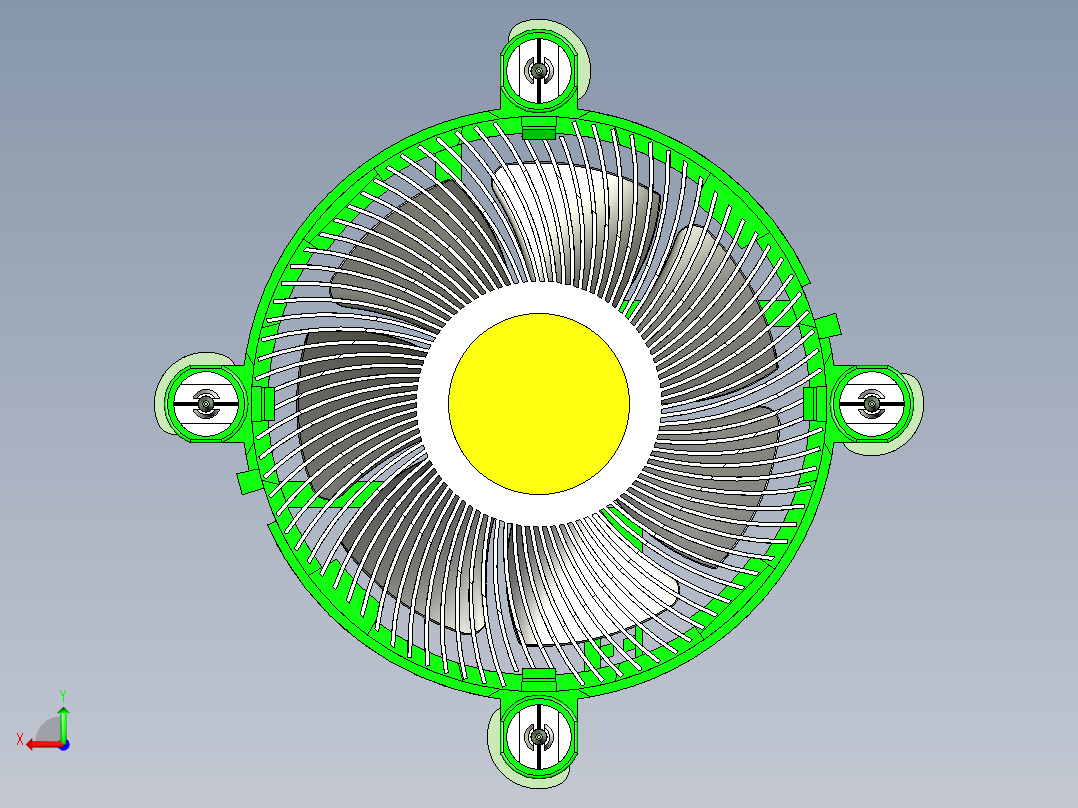 CPU散热器后视图