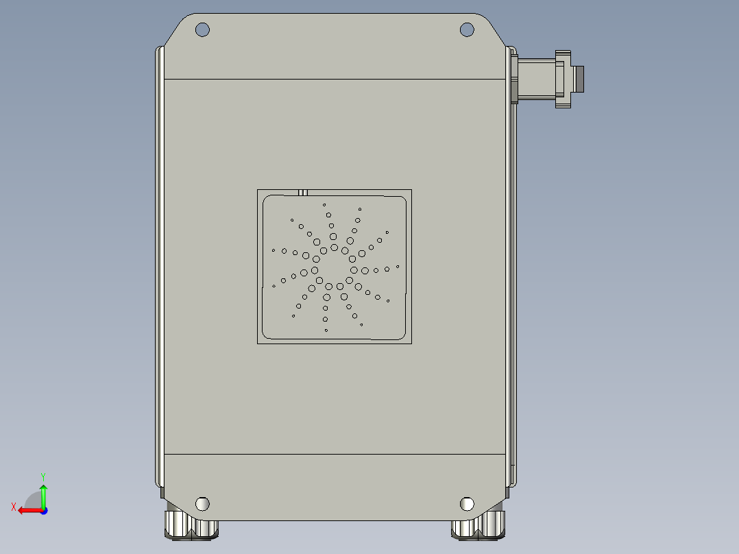 电器柜 电控柜 (103) 机械设计素材后视图