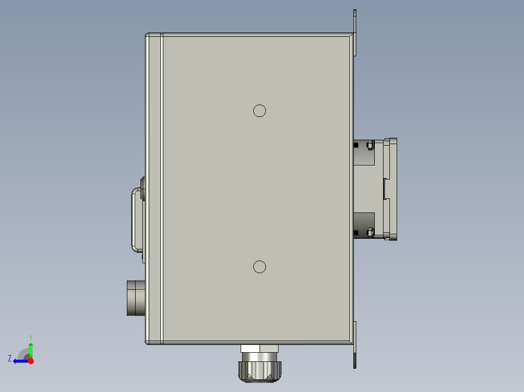 电器柜 电控柜 (103) 机械设计素材右视图