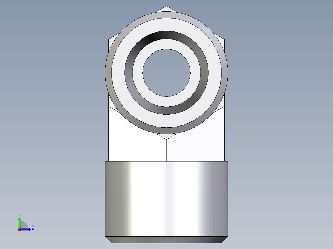 卡套式工业通用硬管接头EO_Union_tee_T10S71X左视图