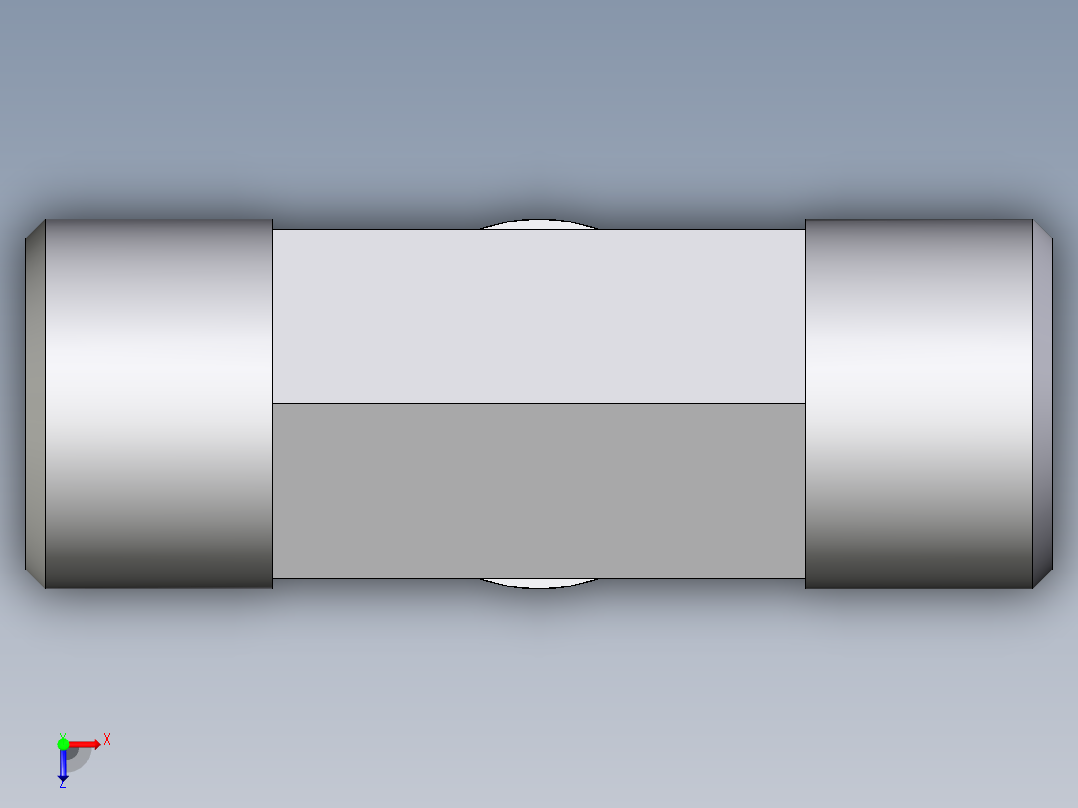 卡套式工业通用硬管接头EO_Union_tee_T10S71X俯视图