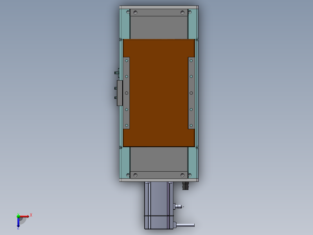 MCH丝杆全封闭MCH22-BC-750W俯视图