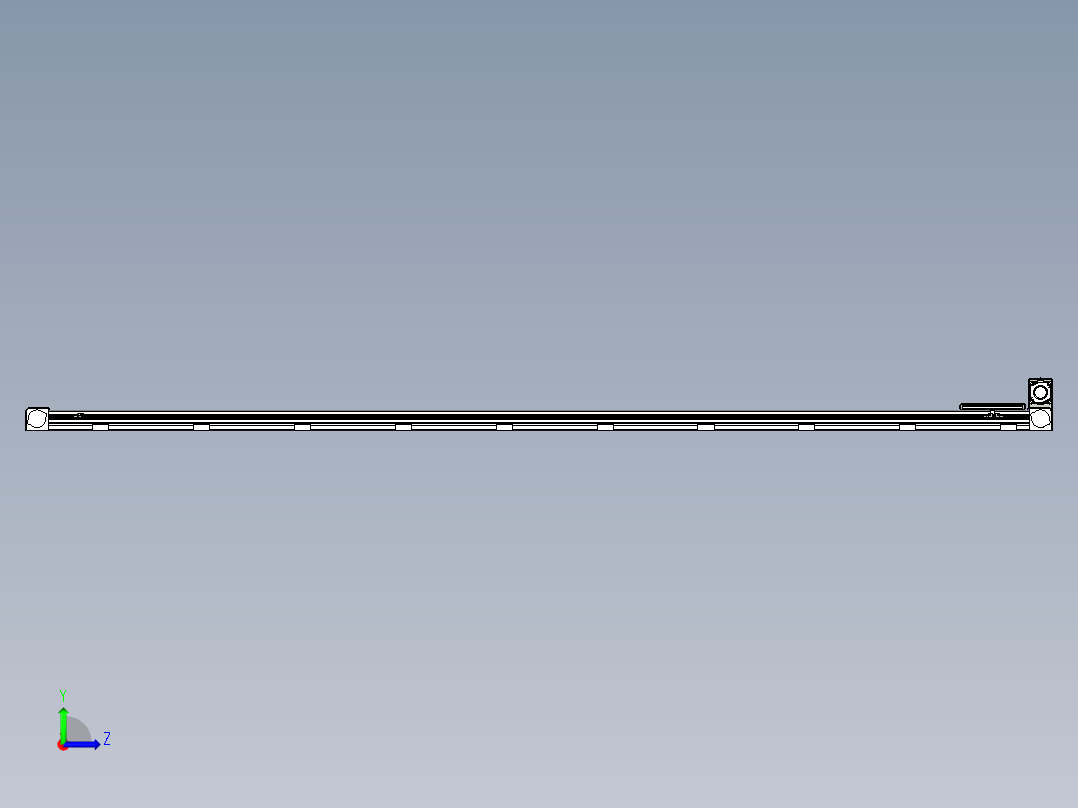 同步带滑台-欧规B8-L88-S3600-L-ZP75-D3-N10左视图