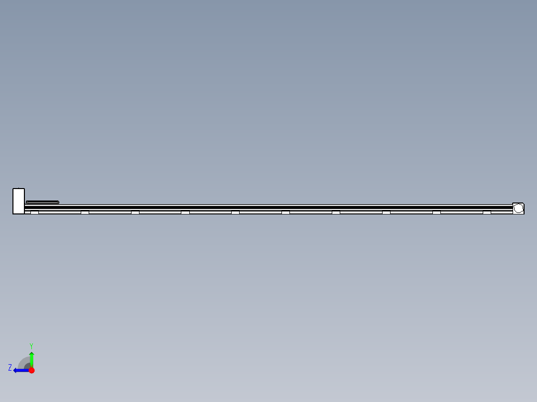 同步带滑台-欧规B8-L88-S3600-L-ZP75-D3-N10右视图