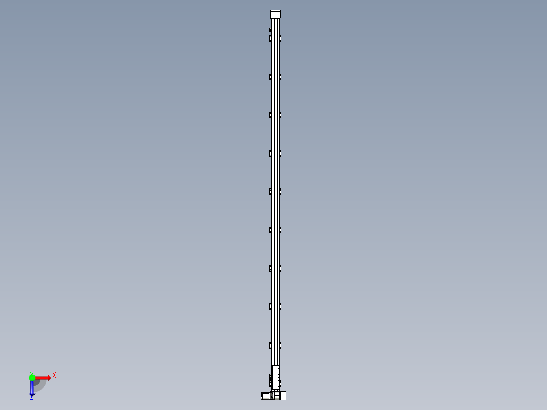 同步带滑台-欧规B8-L88-S3600-L-ZP75-D3-N10俯视图