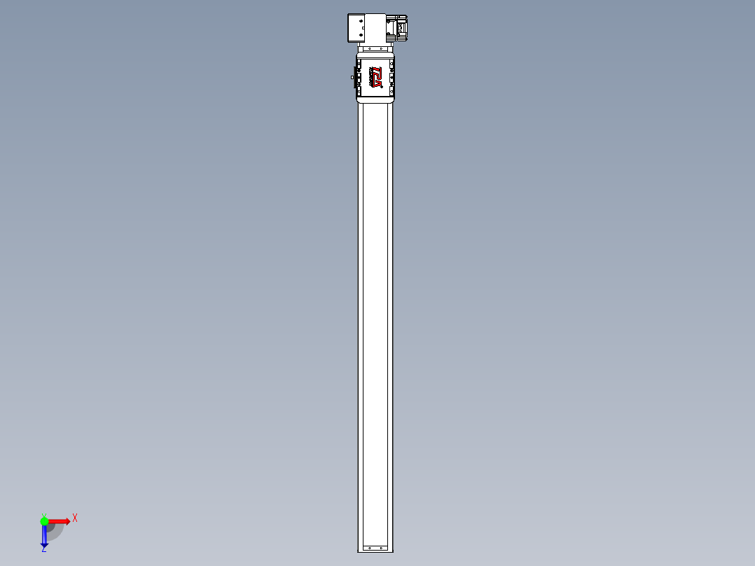 同步带全封闭直线模组TPA-HCB-85D-90-L1000-RP-C-P20-N3俯视图