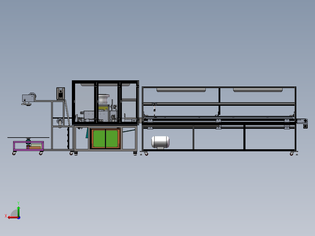 自动装扣机（sw18可编辑+cad+bom）后视图
