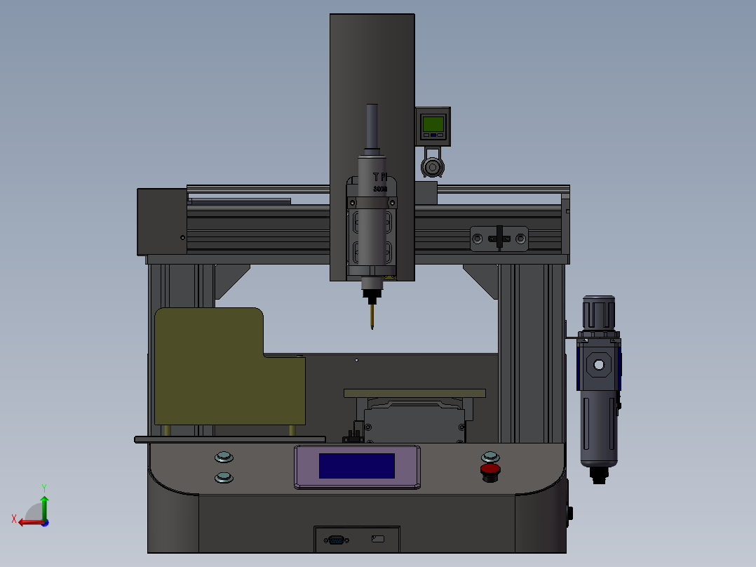 伺服锁螺丝机3D图纸 T507后视图