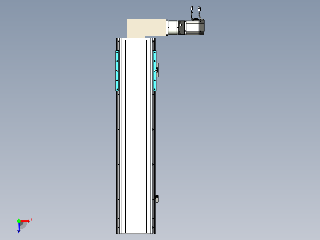 同步带滑台-半封闭B22-L100-C-S700-R-P75-D3-N5俯视图