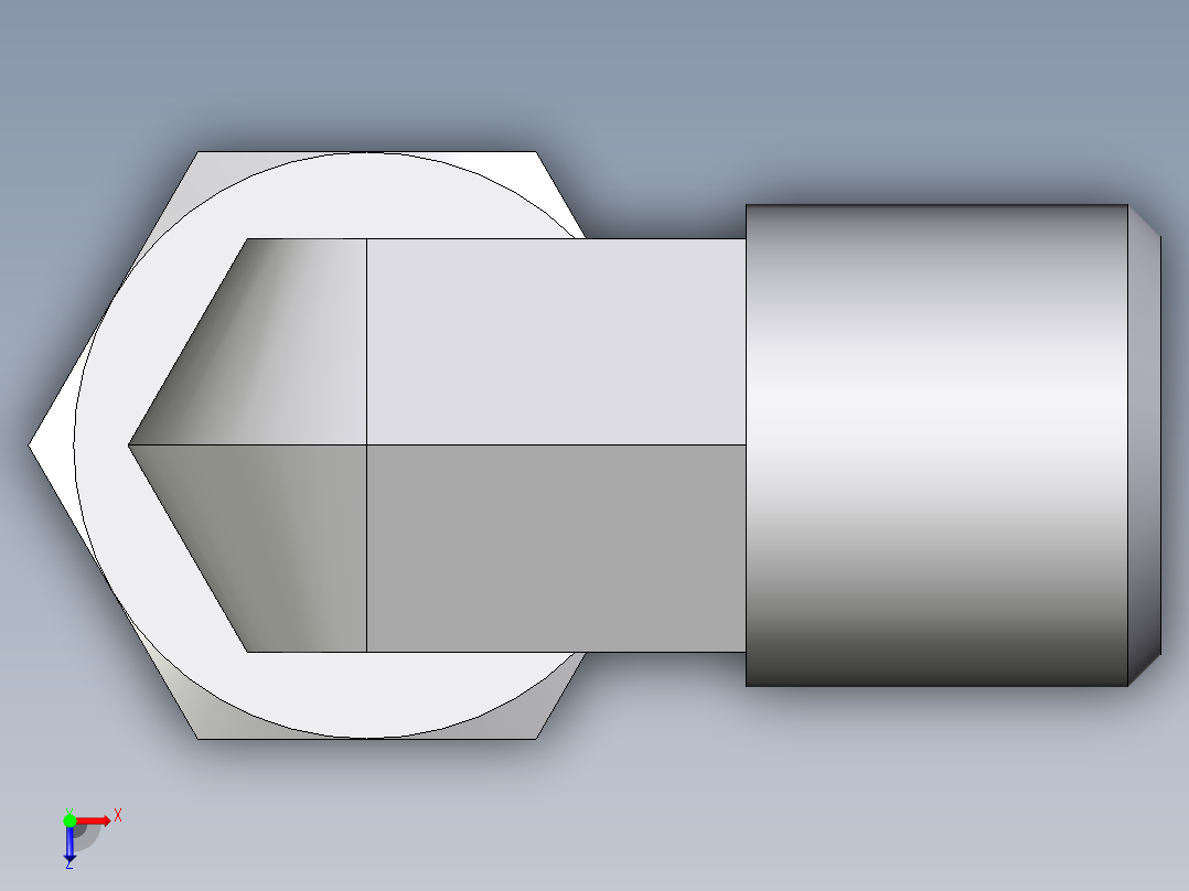 卡套式工业通用硬管接头EO_Assembled_adjustable_standpipe_elbow_EVW06SMOMD71俯视图