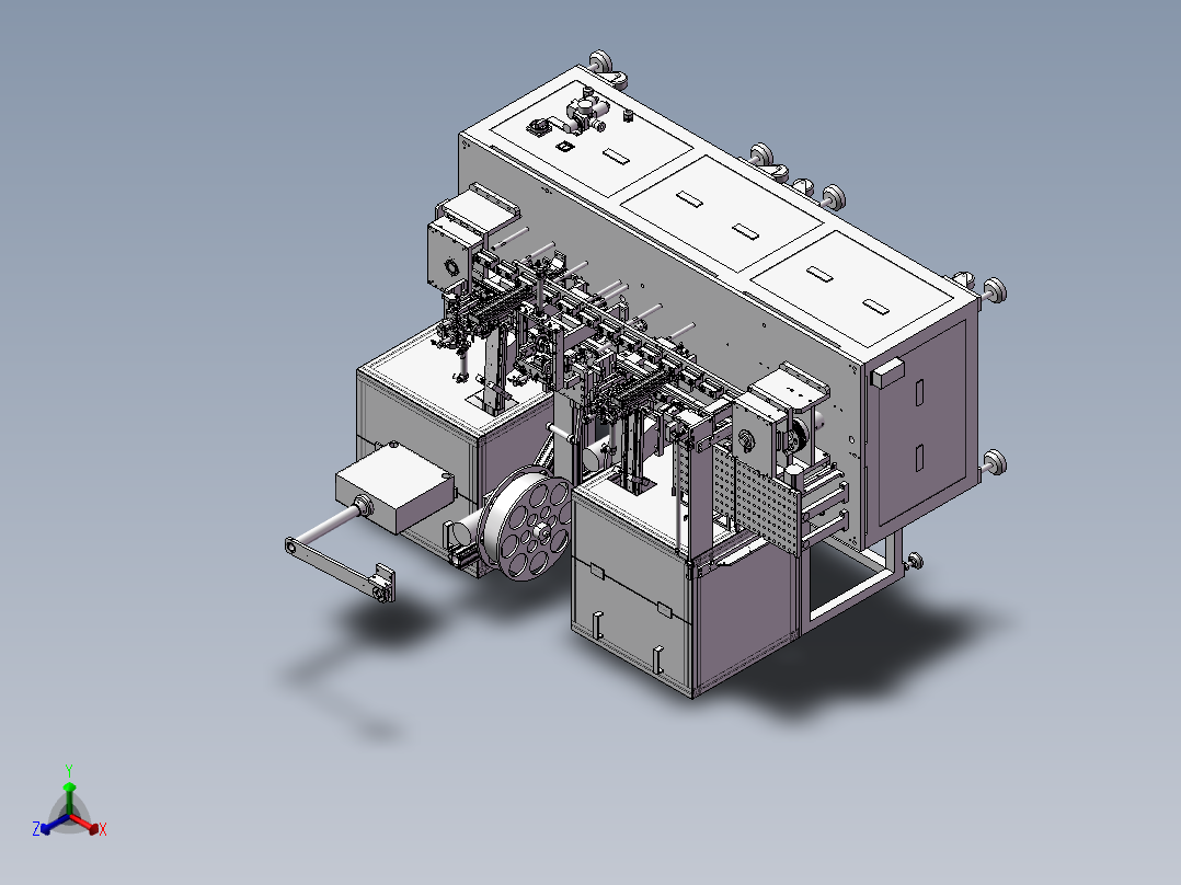 新设计自动组装机正等轴测图