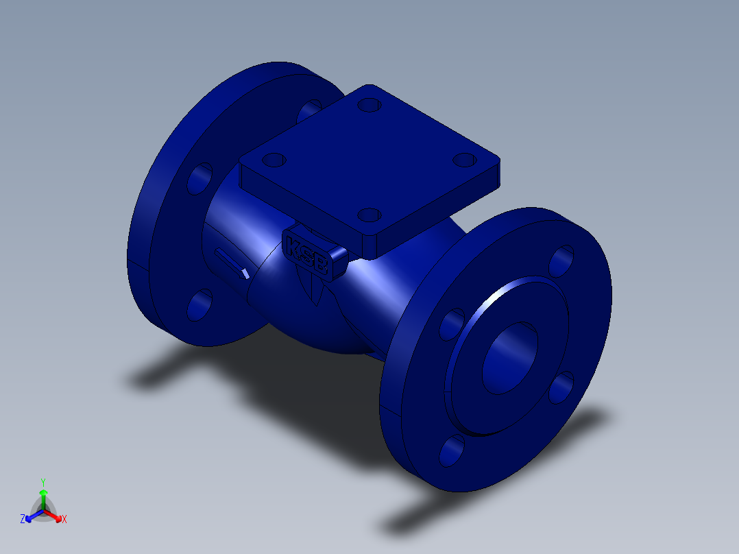 阀门模型-BOA_H_R_Straight_Body_DN40_PN16正等轴测图