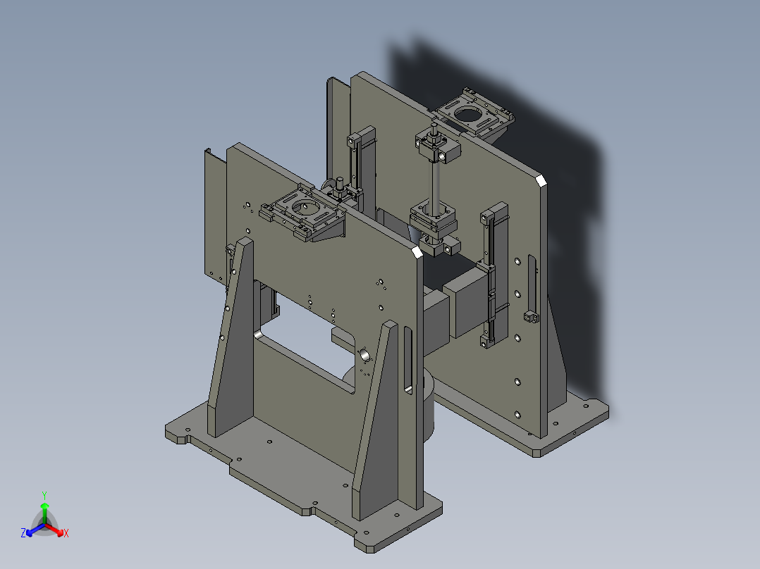 模组机芯输送机正等轴测图