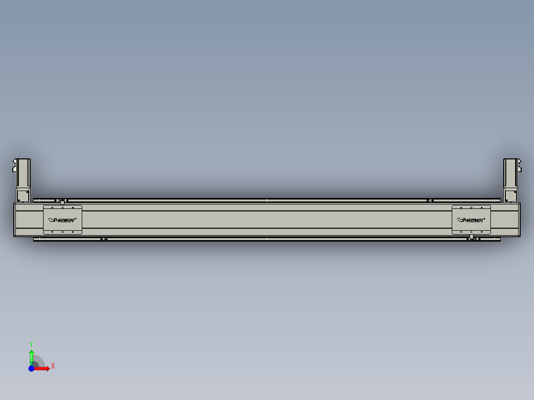 威洛博双电机滑台-VBC14S2-L100-S1500-BLR-P40-C6前视图
