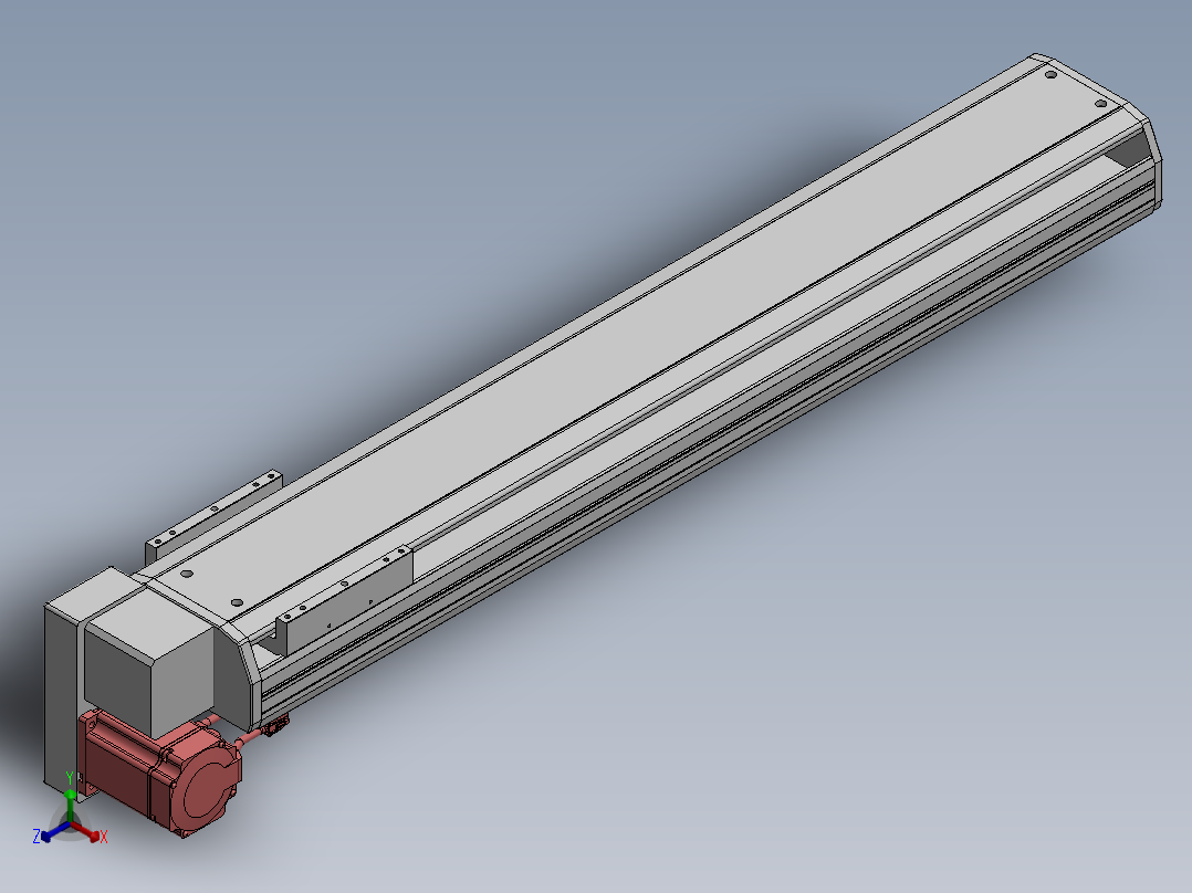 精密模组MT170-L125-800-LD-M75-C4正等轴测图