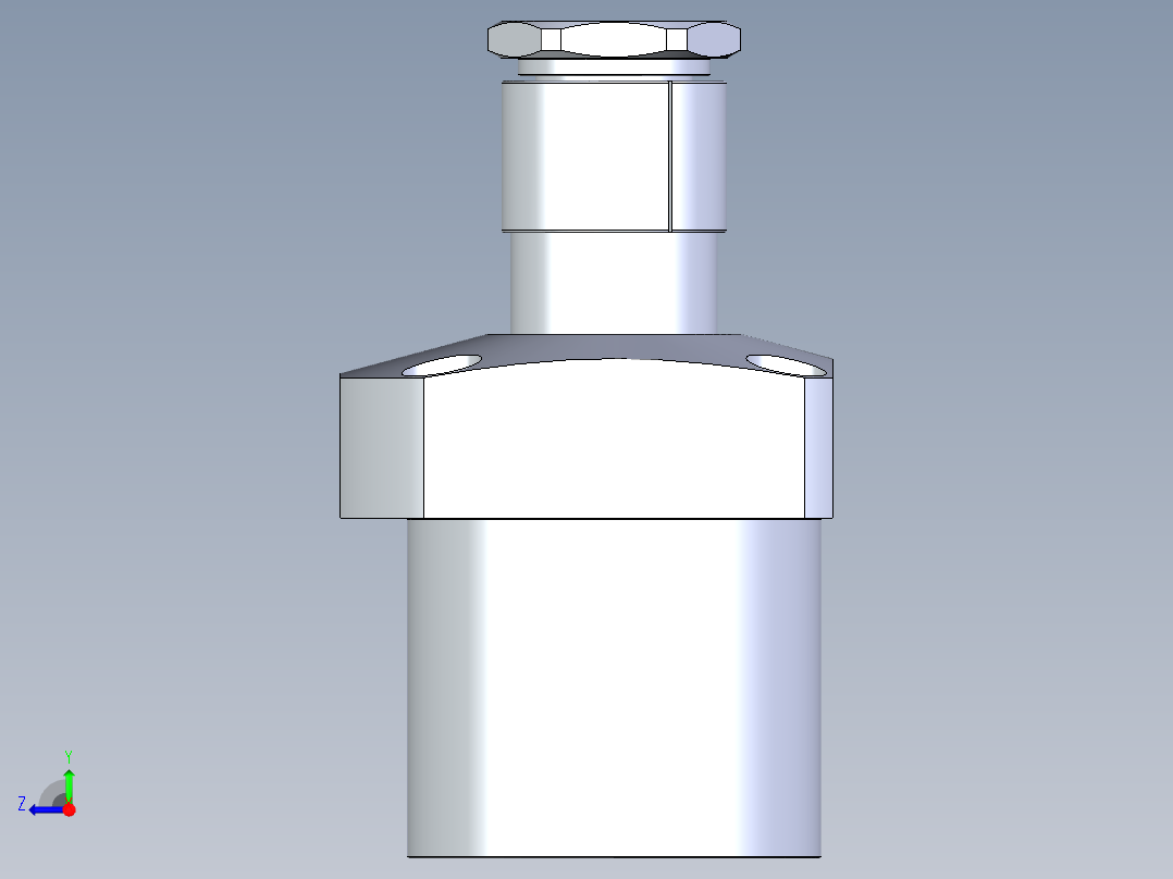 KOSMEKLG0900-SL-Y60多系列多零件图纸模型右视图