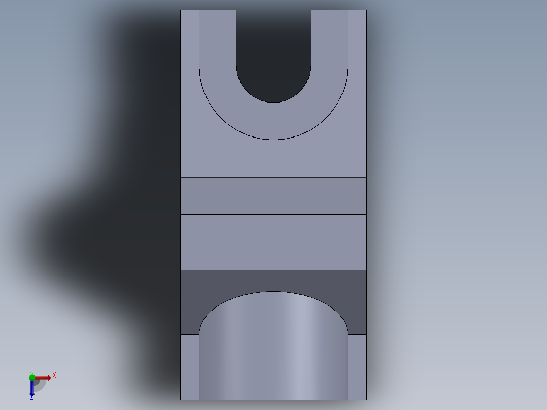 机械零件图1俯视图