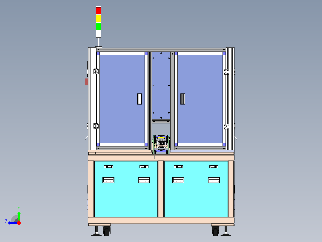 PCB板贴散热片机sw18右视图