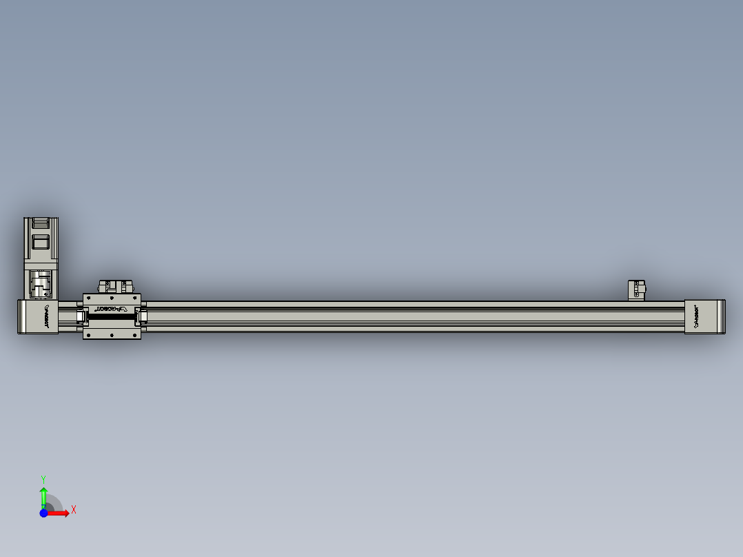 威洛博LB.GB同步带传动--欧规系列EBF5-L11-S900-BR-P20-C4前视图