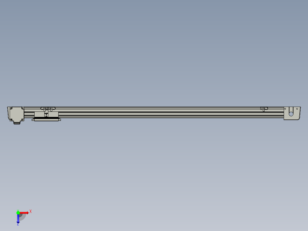 威洛博LB.GB同步带传动--欧规系列EBF5-L11-S900-BR-P20-C4俯视图