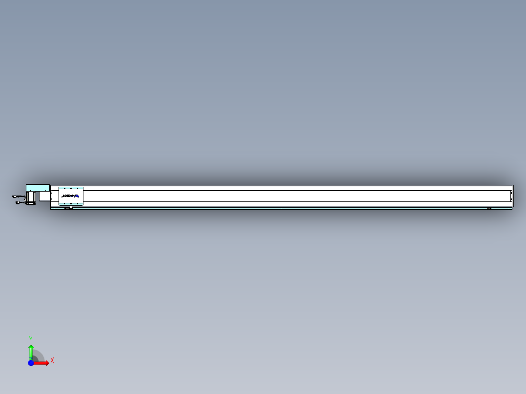 威洛博VBC同步带传动一无尘环境VBC14-L45-S2700-BR-ZP40-C3前视图