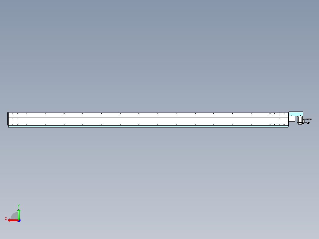 威洛博VBC同步带传动一无尘环境VBC14-L45-S2700-BR-ZP40-C3后视图