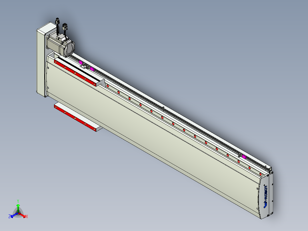 威洛博QF系列模组QF20-Lxx-C-S840-BR-ZP40-C3正等轴测图