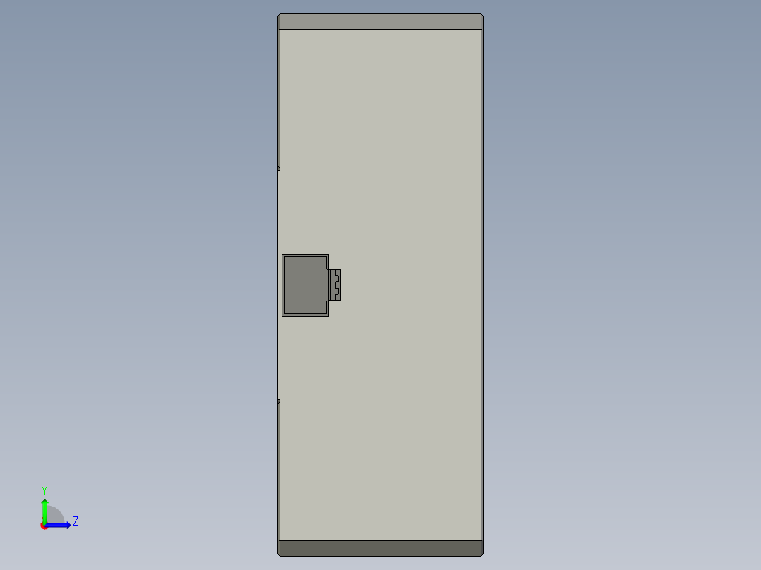 基恩士CA-DQB7M_kc图纸模型左视图