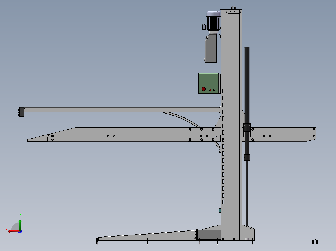 2.8T两柱停车库后视图