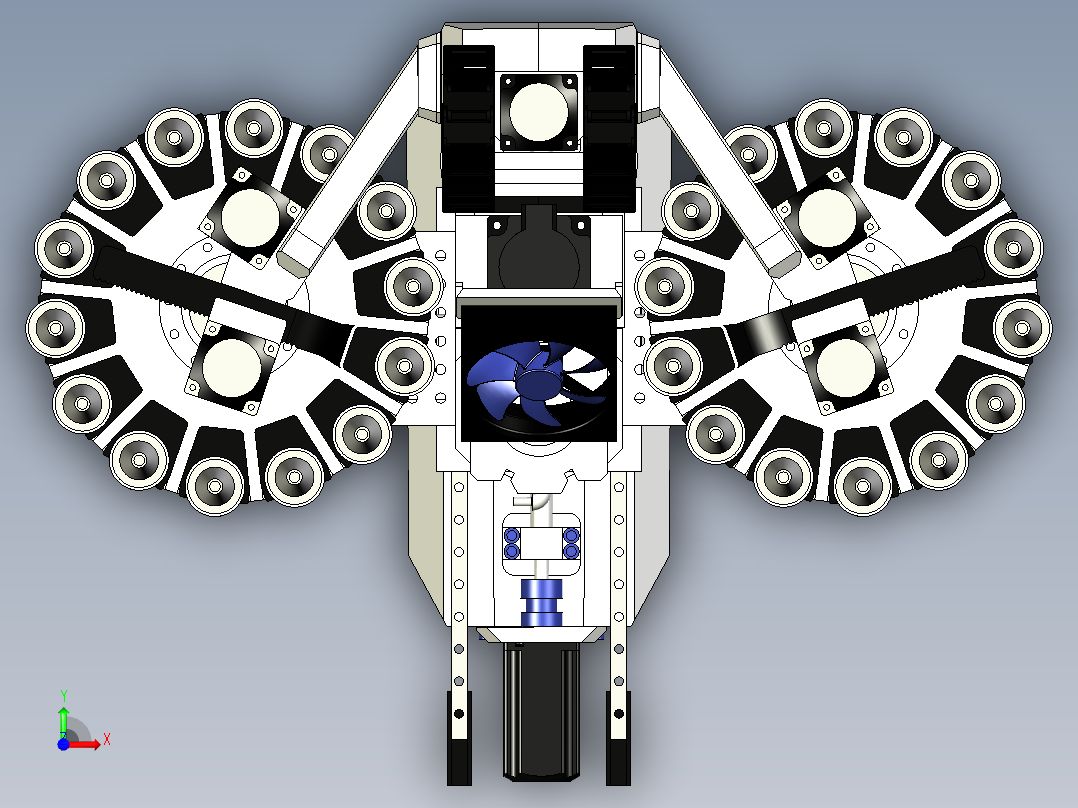 CNC自动换刀机车床前视图