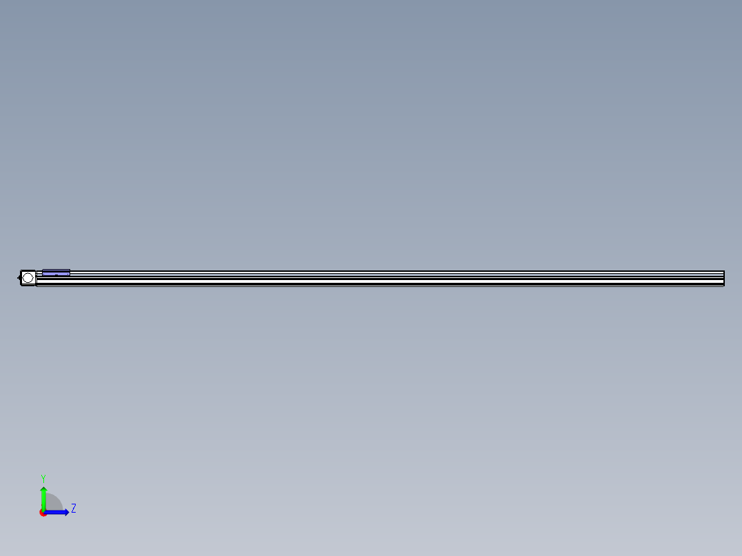 同步带滑台-半封闭B17-L100-S3700-R-P75-D3-N3左视图