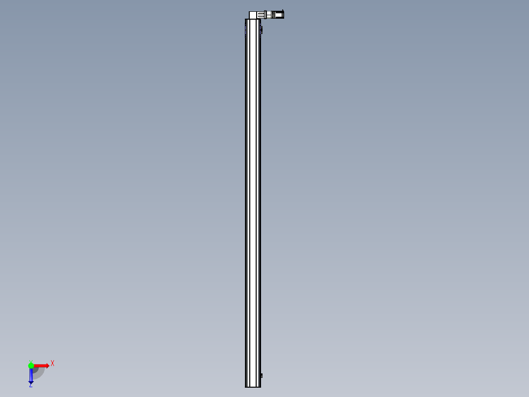 同步带滑台-半封闭B17-L100-S3700-R-P75-D3-N3俯视图