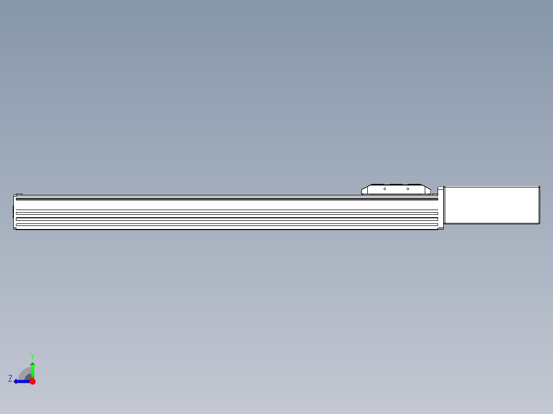 同步带全封闭直线模组TPA-HCB-85D-90-L550-ML-Y-P20-N3右视图