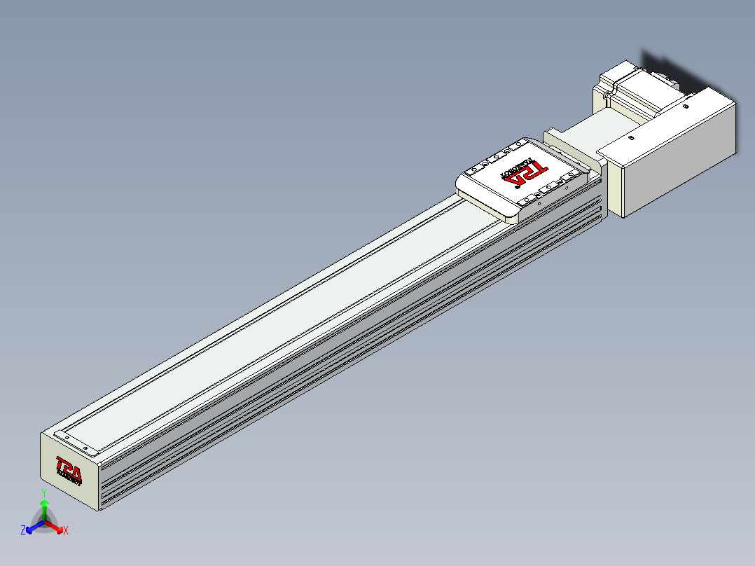 同步带全封闭直线模组TPA-HCB-85D-90-L550-ML-Y-P20-N3正等轴测图