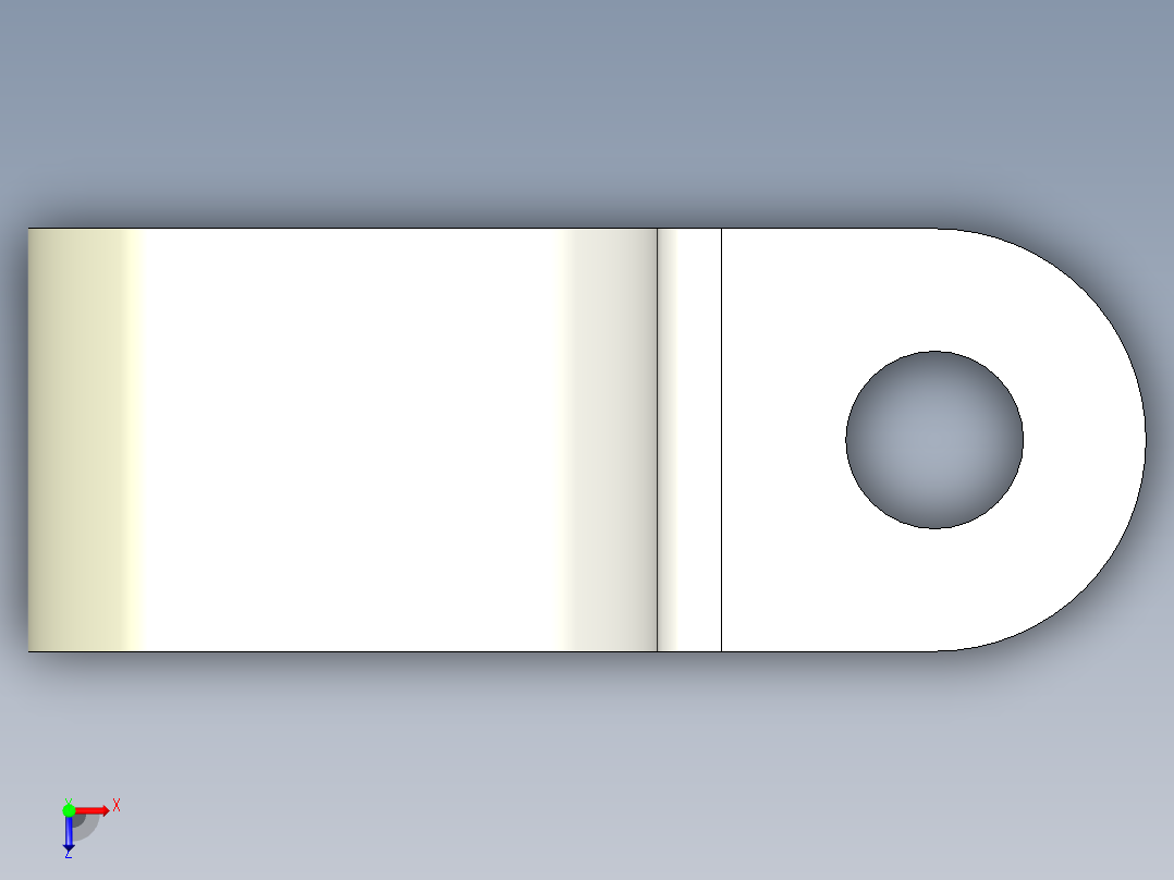 HP 系列 P 夹-H7P-NA俯视图