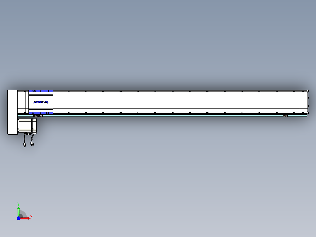 VF丝杆传动-一般环境VF14-Lxx-C-S1400-BL-ZP75-C3前视图