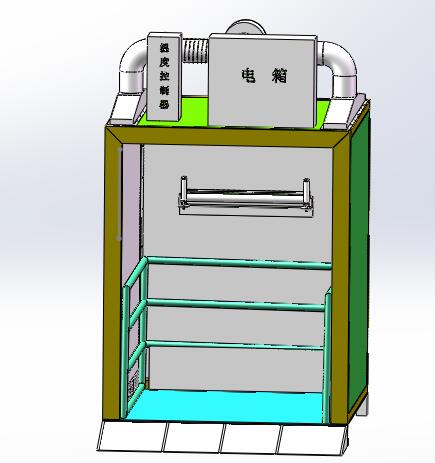 芯材预热烤箱（sw18可编辑+cad）