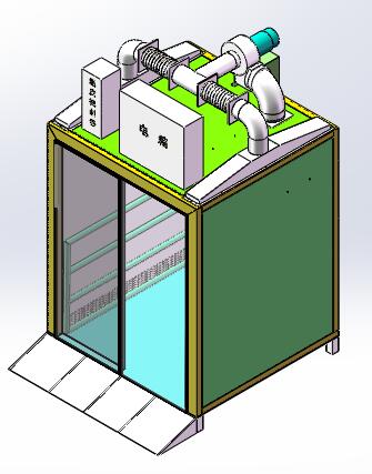 芯材预热烤箱（sw18可编辑+cad）